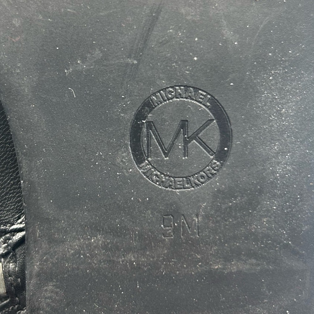 Michael Kors Hamilton Stretch Leather Knee High Riding Boots Womenโs Size 9M - Picture 10 of 10